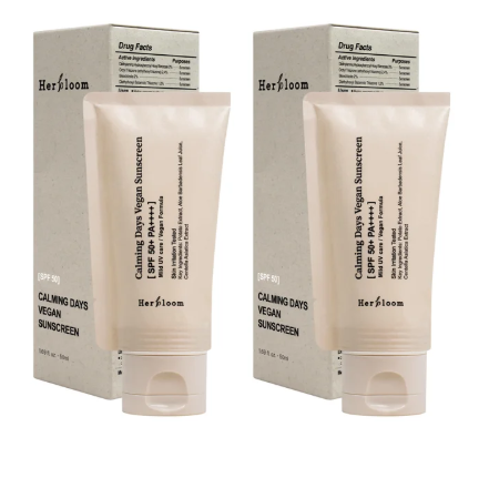 Herbloom Calming Days Vegan Sunscreen SPF 50+, 1.69 fl oz, 2-pack.c