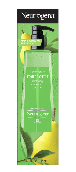 Neutrogena Rainbath Renewing Shower and Bath Gel, Pear & Green Tea, 40 fl. oz.