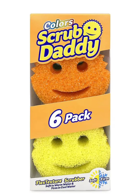 Scrub Daddy Sponges, Multiple Colors, 6 ct.