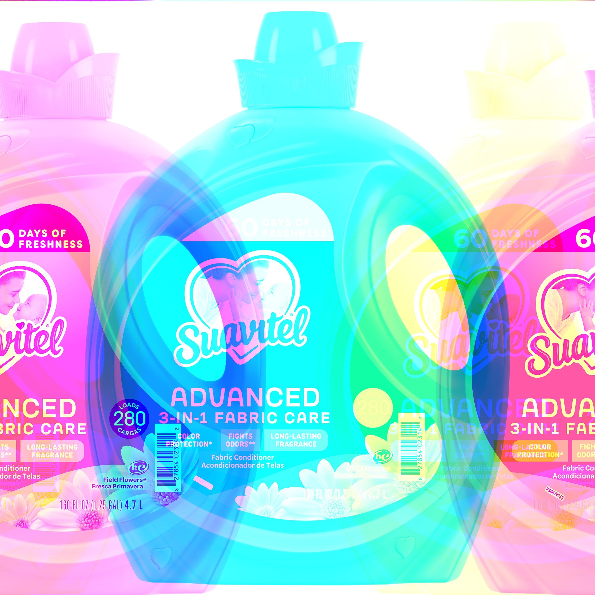 Advanced Liquid Fabric Conditioner, Field Flowers, 280 Loads, 160 Fl Oz