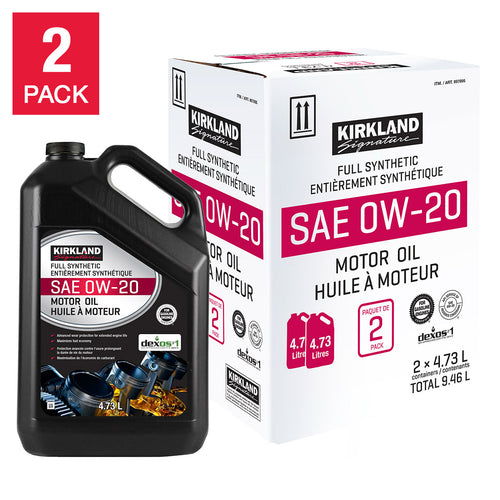 0W-20 Full Synthetic Motor Oil 5-Quart, 2-Pack