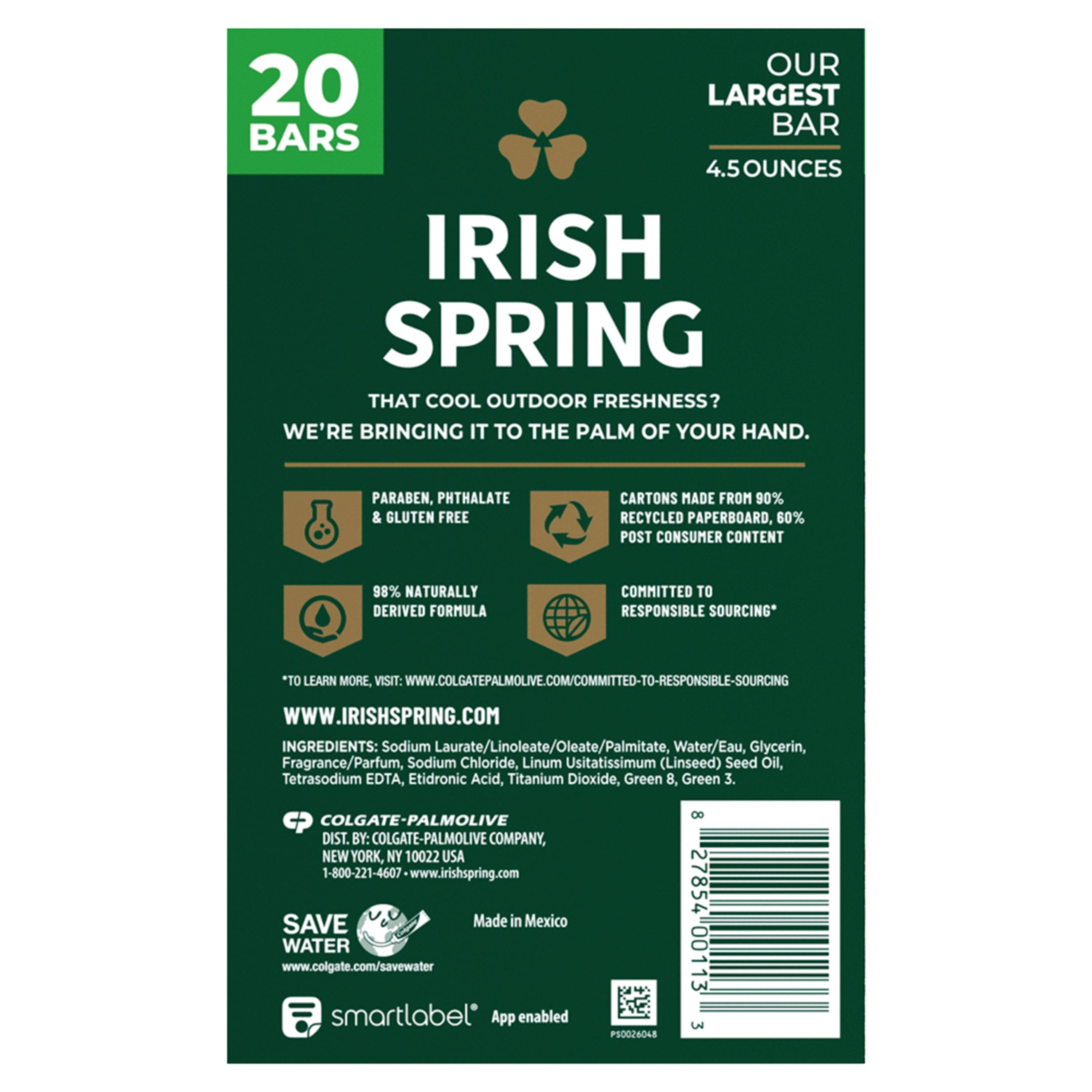 Bar Soap, 4.5 Oz, 20-Count
