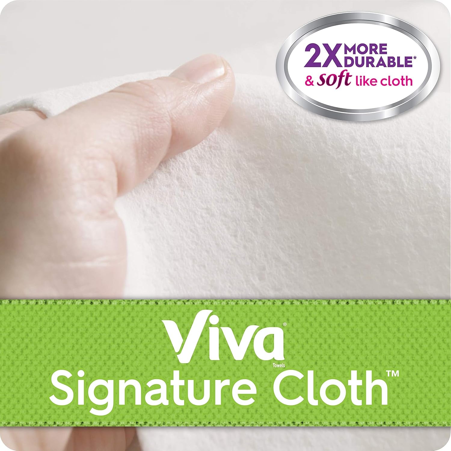 Signature Cloth Choose-A-Sheet Paper Towels, Soft & Strong Paper Towels for Ultimate Clean, White, 6 Big Rolls (Equal to 9 Regular Rolls)