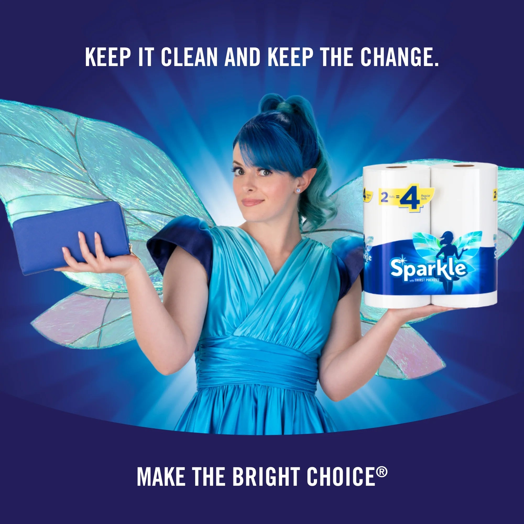 Sparkle Pick-A-Size Paper Towels, Multi-Color, 6 Triple Rolls