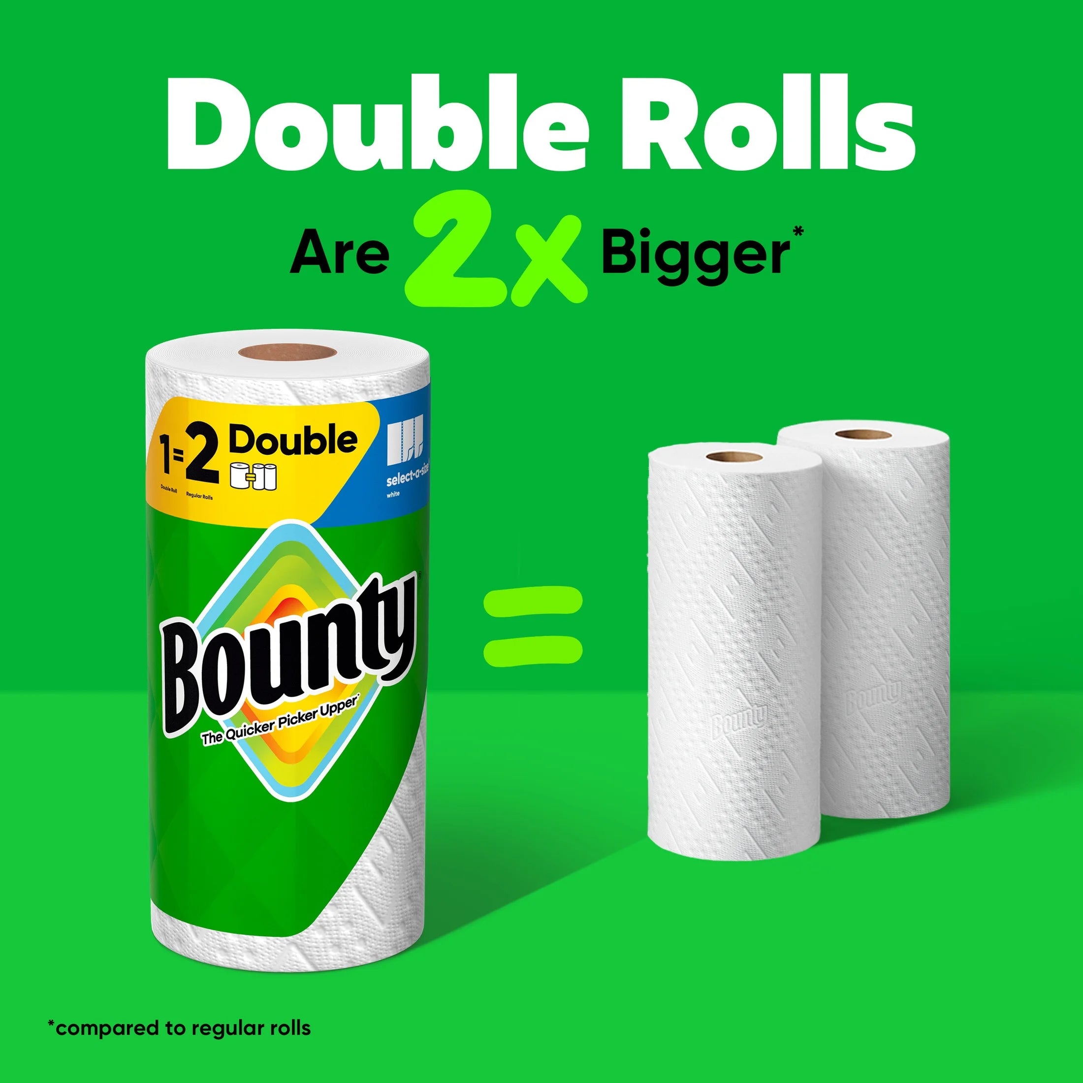 Paper Towels Select-A-Size White, 12 Double Rolls, 82 Sheets per Roll