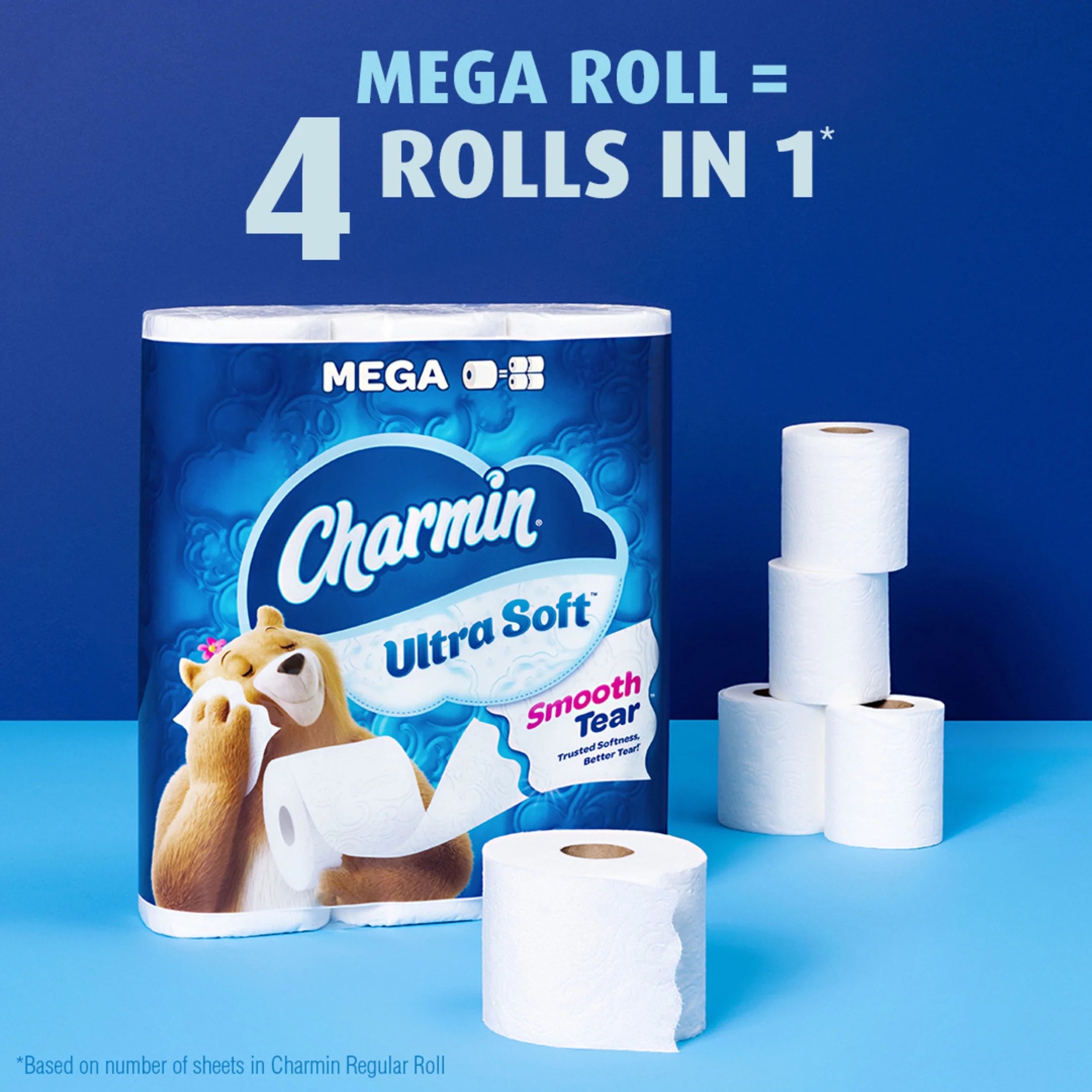 Toilet Paper Ultra Soft, 9 Mega Rolls