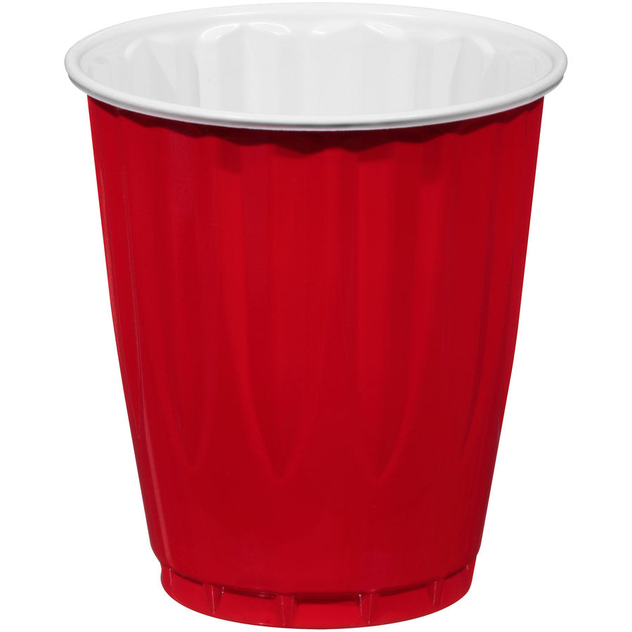 Chinet 18 Oz Plastic Cup, Red, 240-Count
