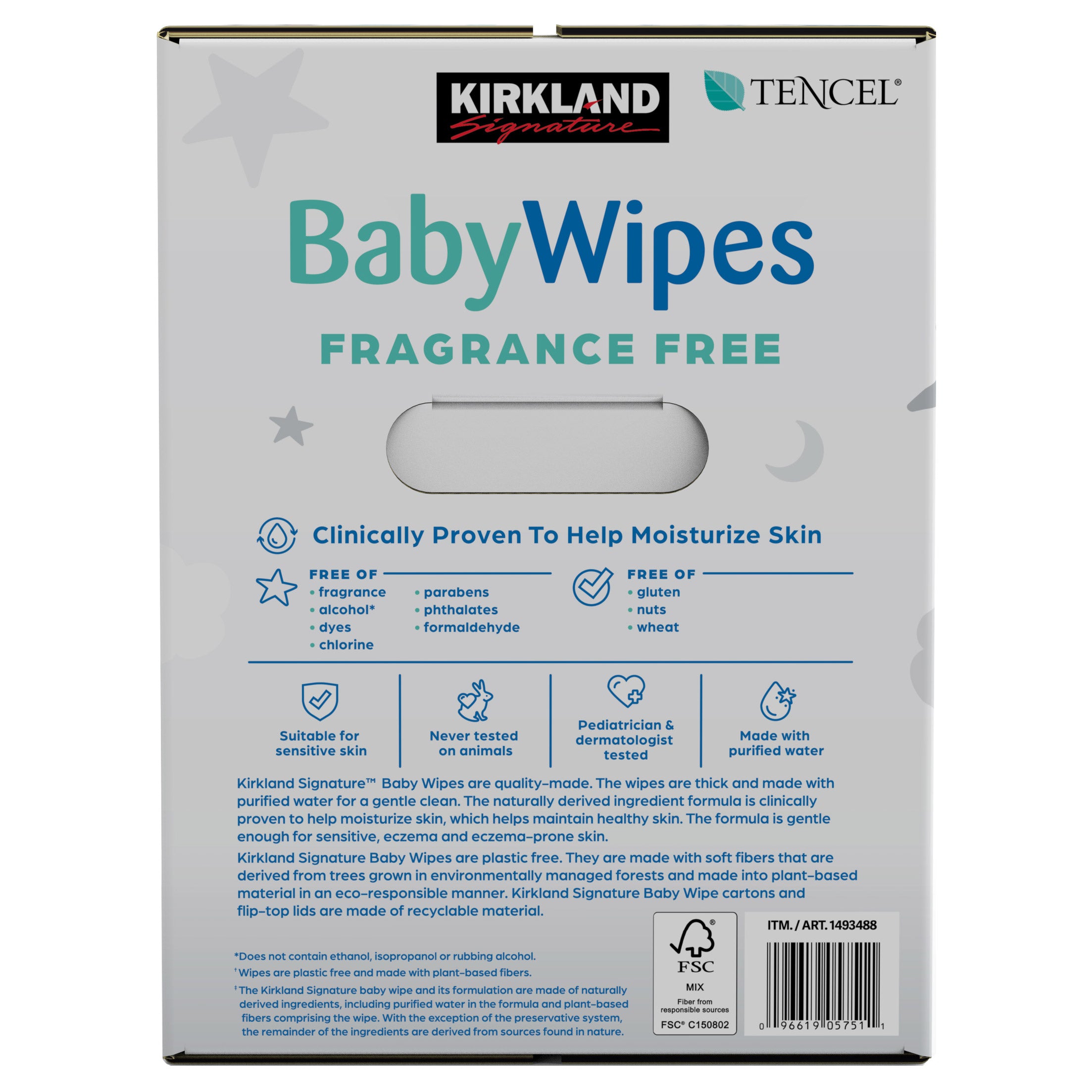 Baby Wipes Fragrance Free, 900-Count