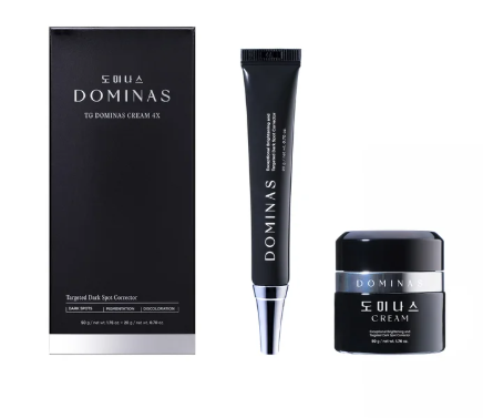 Dominas Brightening and Dark Spot Correcting Cream Set, 1.76 fl oz + .70 fl oz.c