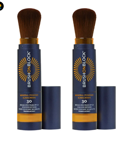 Brush On Block SPF 30 Mineral Powder Sunscreen, 0.12 oz Duo