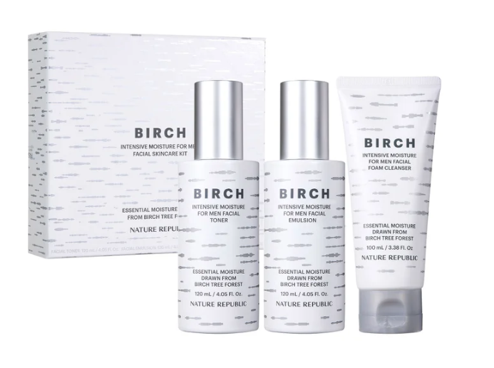 Nature Republic Birch Intensive Moisture For Men Facial Skincare Kit