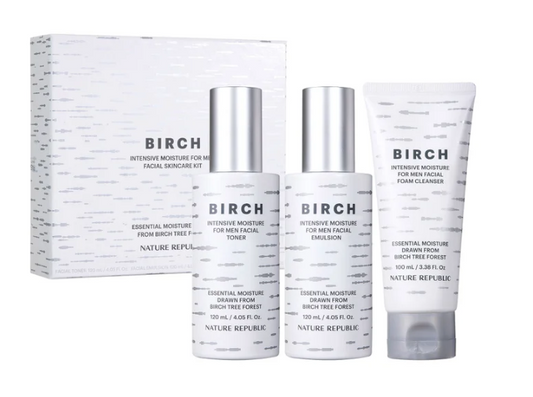 Nature Republic Birch Intensive Moisture For Men Facial Skincare Kit