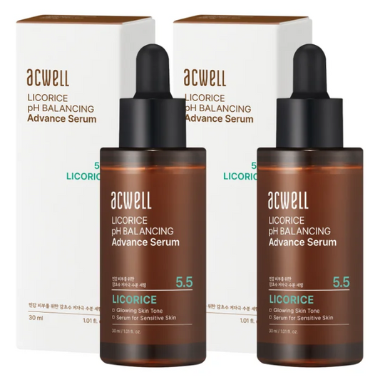ACWELL Licorice pH Balancing Advance Serum, 1.01 fl oz, 2-pack