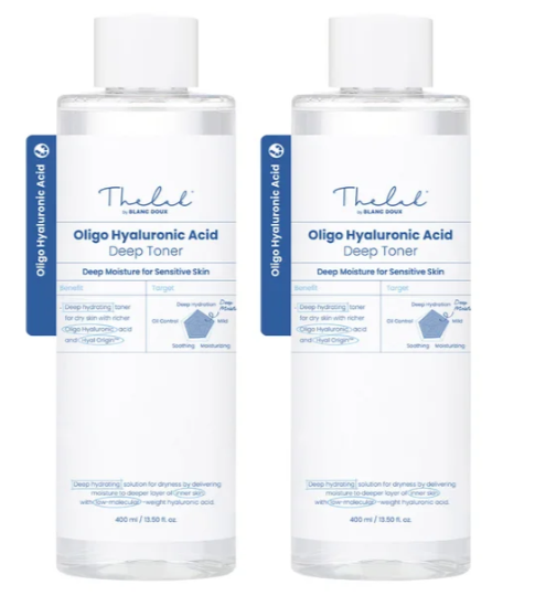 THE LAB by BLANC DOUX Oligo Hyaluronic Acid Deep Toner, 13.5 fl oz, 2-pack