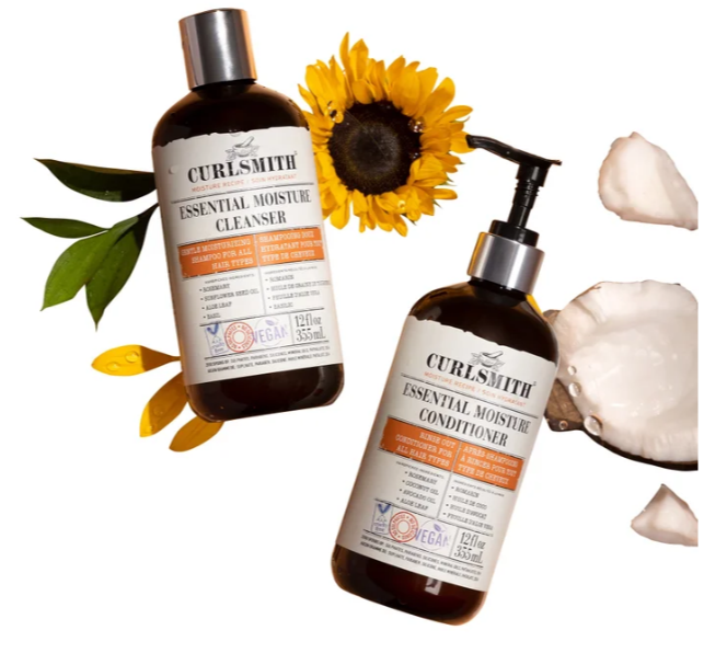 Curlsmith Essential Moisture Cleanser 12 fl oz + Essential Moisture Conditioner 12 fl oz Set