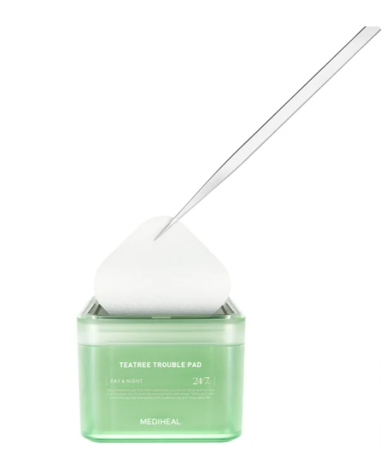 MEDIHEAL Teatree Trouble Pad Set, 100 Pads + 100 Refill Pads