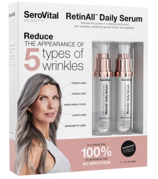 SeroVital RetinAll Daily Serum, 1.0 fl oz, 2-pack