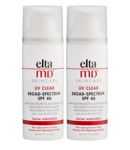 EltaMD UV Clear Broad-Spectrum Facial Sunscreen SPF 46 1.7 oz, 2-pack.c