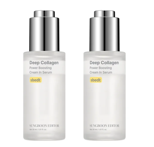 Sungboon Editor Deep Collagen Anti-Wrinkle Cream in Serum, 1.01 fl oz, 2-pack