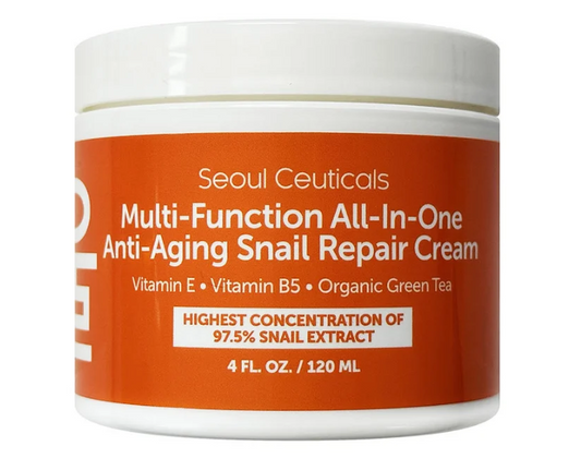 Seoul Ceuticals Multi-Functional All-in-One Anti-Aging Snail Repair Cream, 4 fl oz