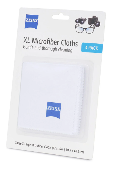 ZEISS Jumbo Microfiber Cleaning Cloths, 3 pk.