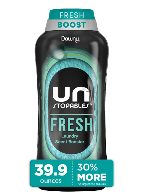 Downy Unstopables In-Wash Laundry Scent Booster Beads, Fresh, 39.9 oz
