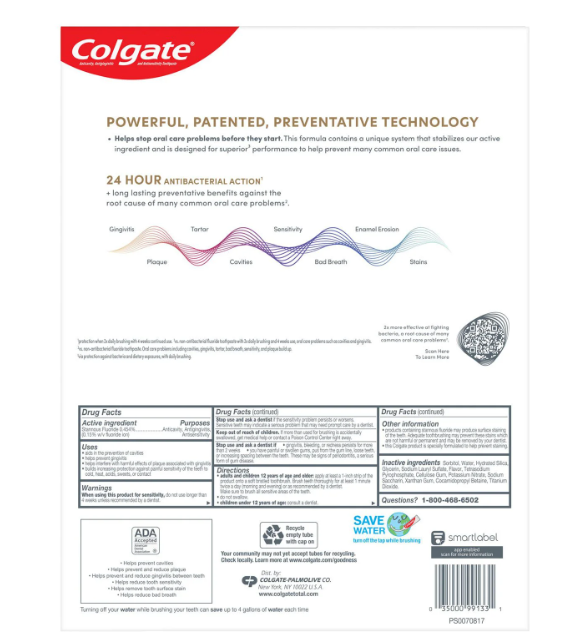 Colgate Total Whitening Toothpaste, 6 oz., 5 pk.