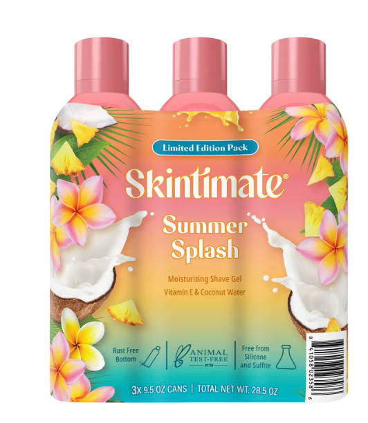 Skintimate Summer Splash Shave Gel, 9.5 oz., 3 pk. S