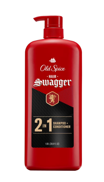 Old Spice Swagger 2-in-1 Shampoo and Conditioner, 39.9 fl. oz.