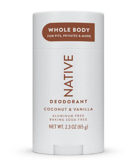 Native Whole Body Aluminum-Free Deodorant, Coconut & Vanilla, 2.3oz., 3pk.