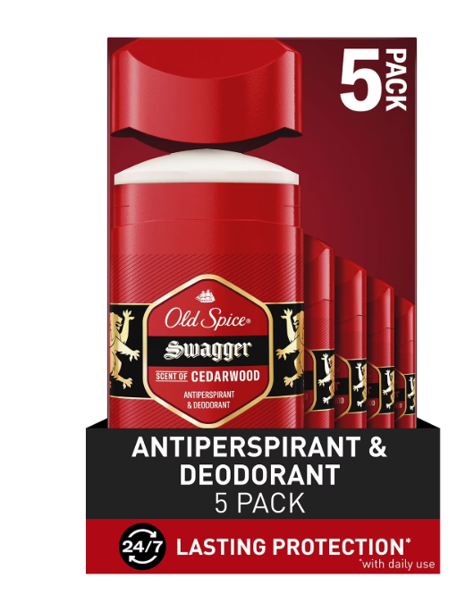 Old Spice Swagger Antiperspirant & Deodorant for Men, 2.6 oz., 5 pk.