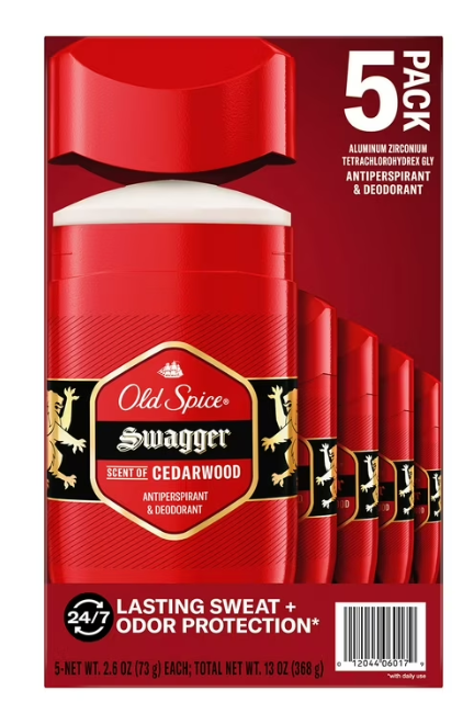 Old Spice Swagger Antiperspirant & Deodorant for Men, 2.6 oz., 5 pk.