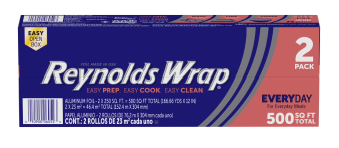 Reynolds Wrap Everyday 12" Aluminum Foil 250 sq. ft., 2 pk.