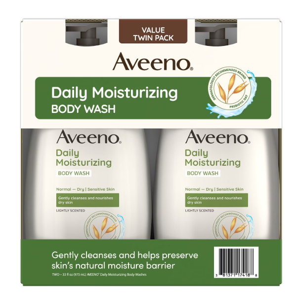 Aveeno Daily Moisturizing Body Wash, 33 fl. oz., 2 pk.
