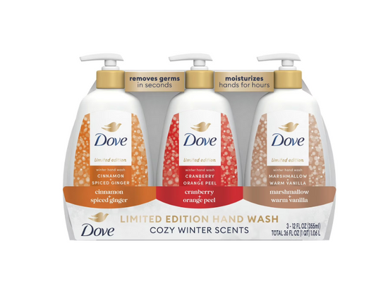 Dove Liquid Hand Wash Holiday Treats Variety Pack, 12 oz., 3pk.