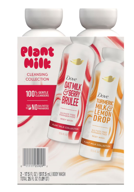 Dove Plant Milk Body Wash, 17.5 fl. oz., 2 pk.