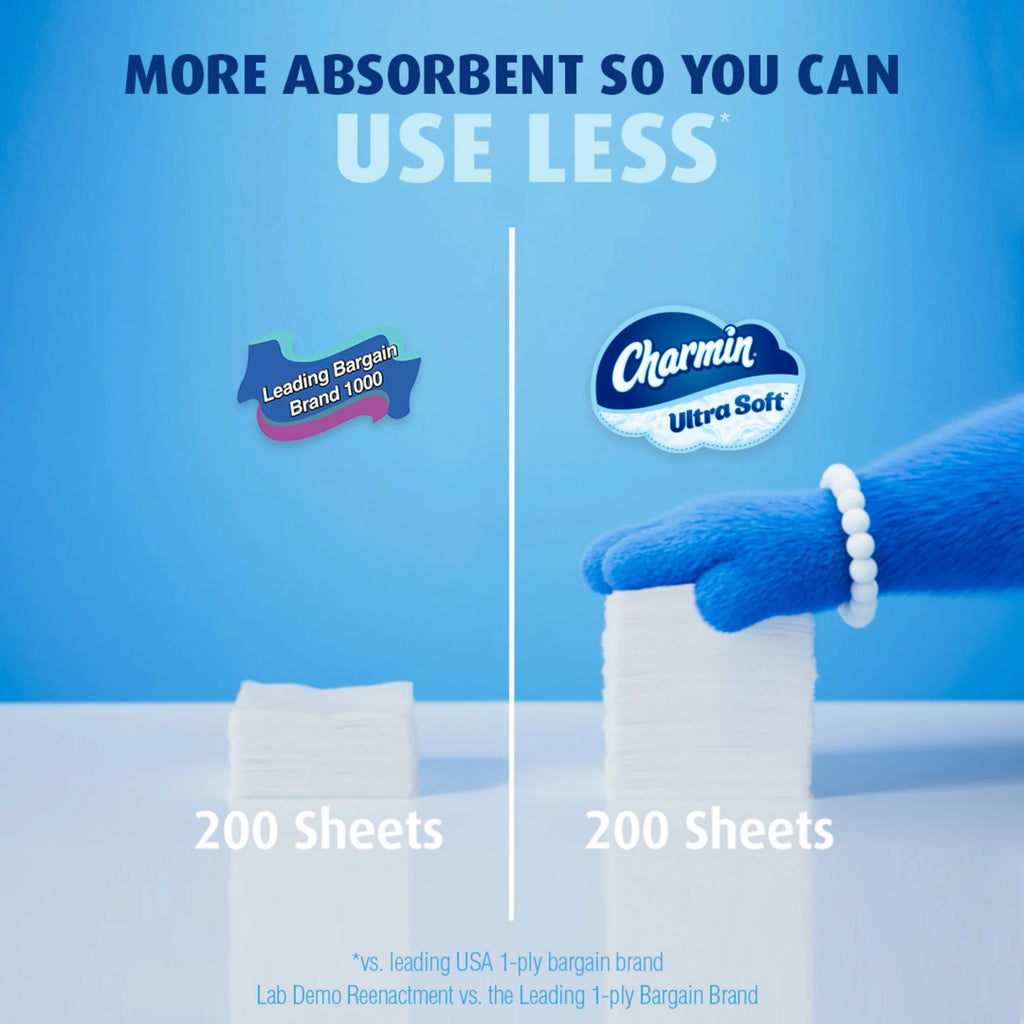 Toilet Paper Ultra Soft, 9 Mega Rolls
