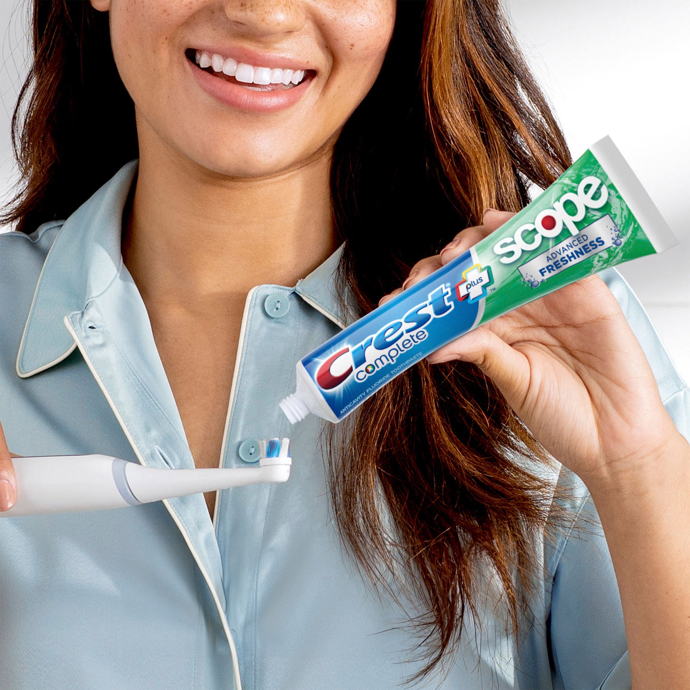 Complete + Scope Advanced Active Foam Toothpaste, 8.2 Oz, 5-Pack