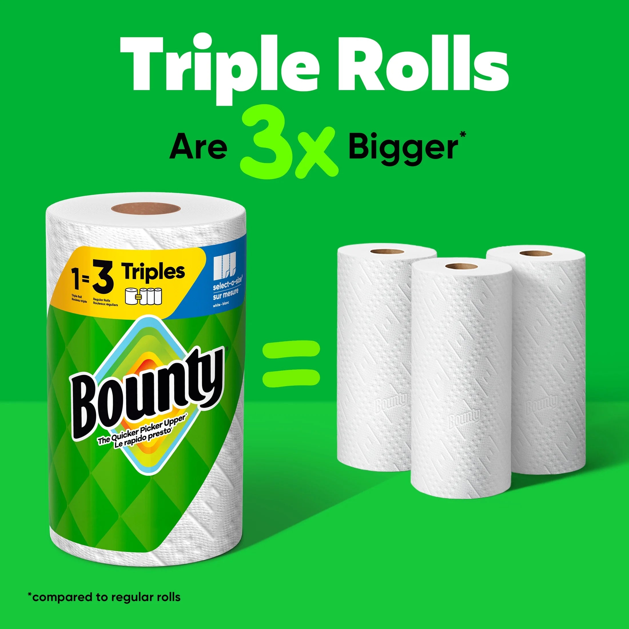 Paper Towels Select-A-Size White, 8 Triple Rolls, 123 Sheets per Roll