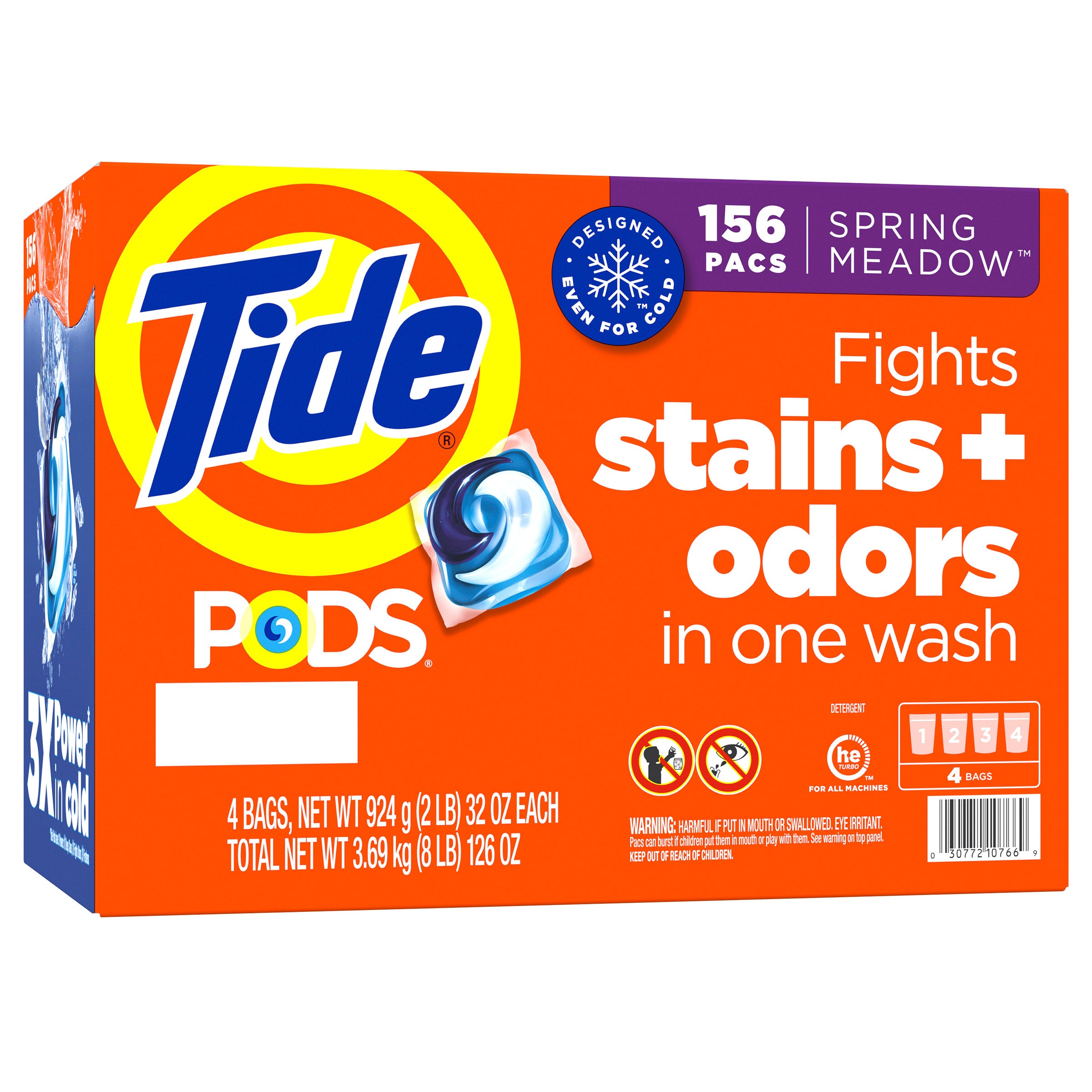 Pods HE Laundry Detergent Pods, Spring Meadow, 156-Count